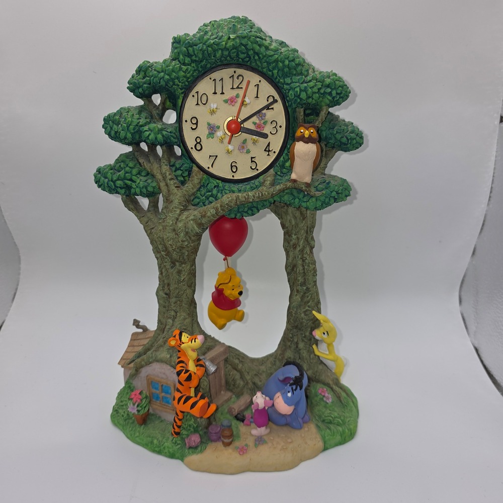 Winnie The Pooh Clock - Walt Disney Attractions Inc Tested Working‎ Complete